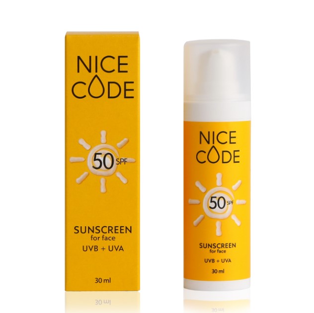 Крем для лица солнцезащитный SPF 50 NICE CODE, 30 мл